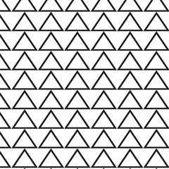 abstract seamless repeatable black triangle line pattern.