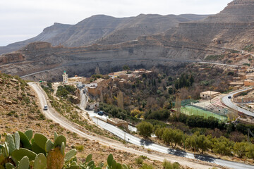 Fototapeta na wymiar Sceniw view from Taberdga, khenchela