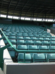 Obraz premium Photo of Empty Seats in a Tennis Court Stadium