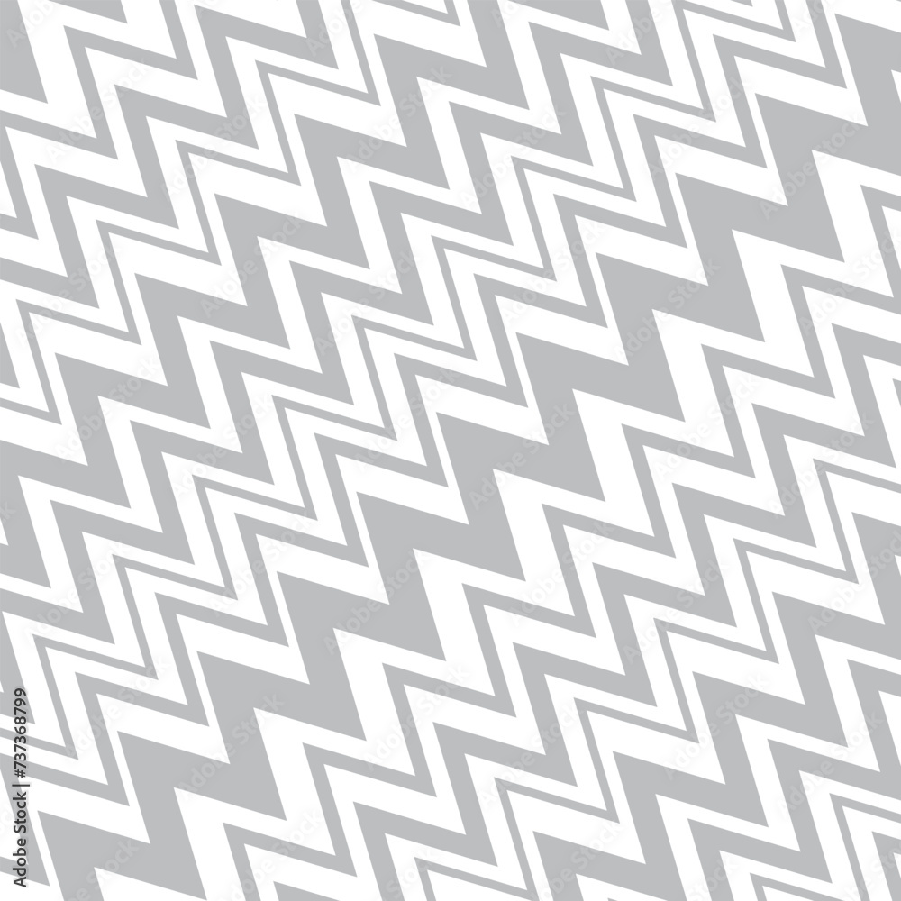 Poster abstract geometric repeatable grey diagonal corner wave line pattern.