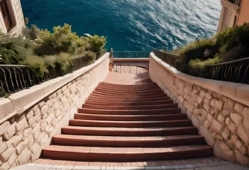 Fotobehang stairway to the sea © rabia