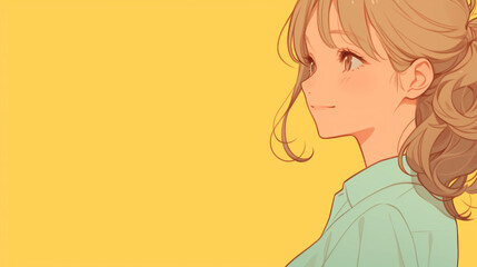 若い大学生女性　新生活　新社会人　OL