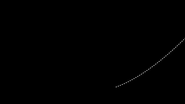 black dragonfly insect horizontal flying sky left to right 4k white with black background 2d animation motion graphics