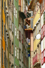Fototapeta na wymiar Historical residential houses in Porto, Portugal