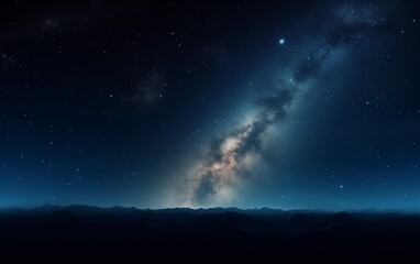Fototapeta na wymiar milky way of stars in space 