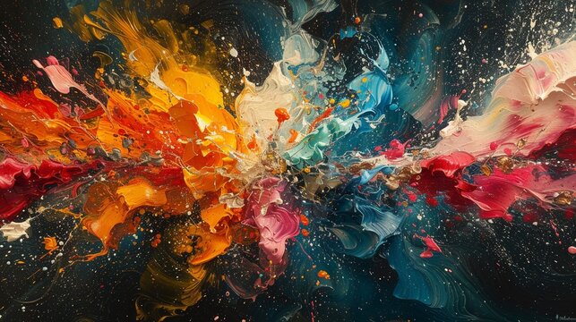 Abstract Representation Of Stress As A Chaotic Wallpaper