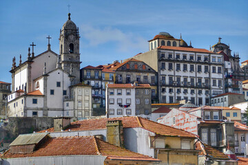 Fototapeta na wymiar Mirador de Largo do Colegio in Porto, Portugal