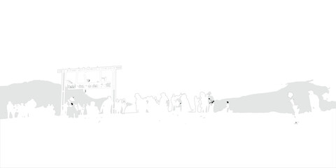 people  in the forest