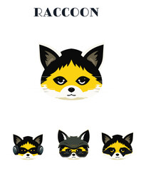 Unique Raccoon Portrait illustration