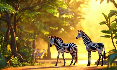  zebras in continent © sumaiya