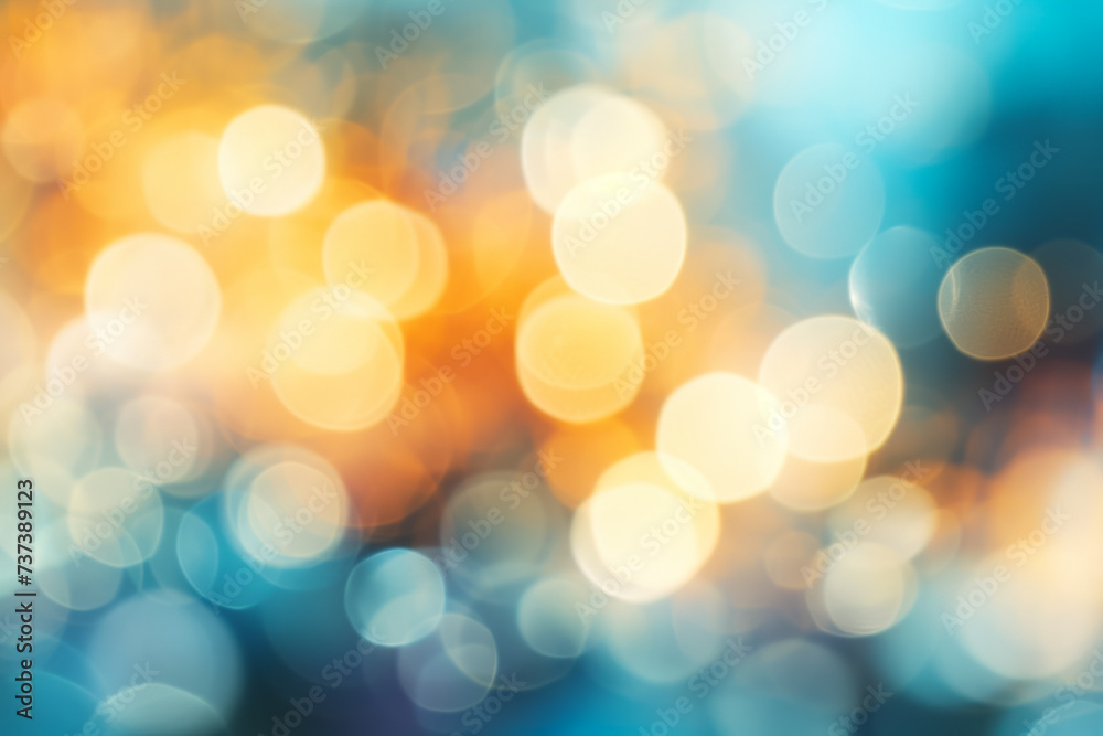 Wall mural abstract blurry bokeh out of focus. background for design with selective focus and copy space.