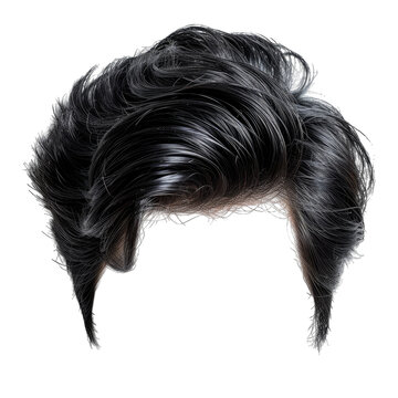 recommend clip art: Human hair wig isolated on transparent or white background generative ai 
                    