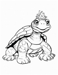 Cute Turtle Coloring Pages for Kids