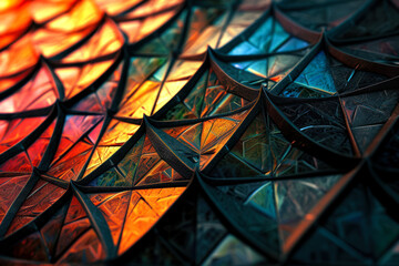 abstract multicolored fractal