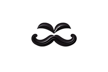 Mustache isolated on PNG background. 