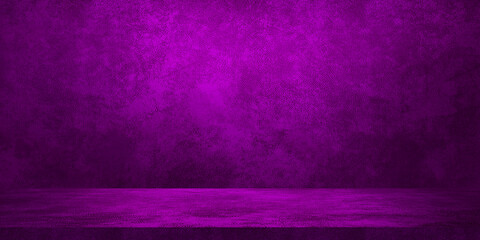 purple color studio background with light from above. leather texture backdrop for design. space for selling products on the website. violet pr pink banner background for advertising. - obrazy, fototapety, plakaty