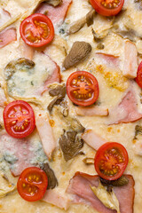 delicious pizza in the restaurant. 