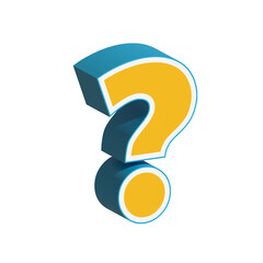 3d Question Mark
