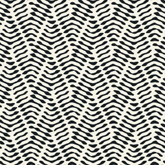 Monochrome Ripple Chevron Textured Pattern