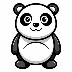 panda full body vector