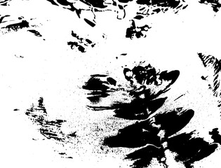Obraz premium Rustic grunge texture with grain and stains. Abstract noise background. PNG graphic illustration with transparent background.