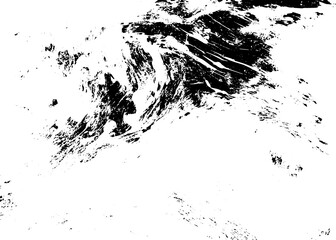 Rustic grunge texture with grain and stains. Abstract noise background. PNG graphic illustration with transparent background.