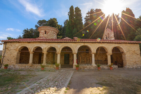 The Saint Mary's Monastery on Zvernec island in Albania is culturally and religiously important. Its origins date back to the 13th century, making it a historically significant site in the region.
