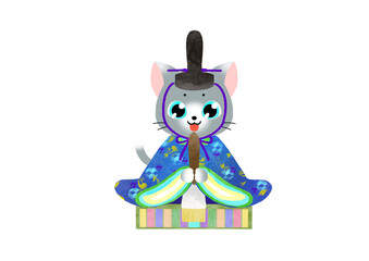 ひなまつり　kawaii猫のひな人形