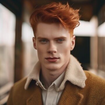 portrait of a red haired man