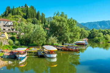 Fototapeta na wymiar Virpazar village view. Montenegro