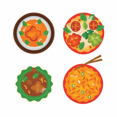 Set of Food Icons on a white background 