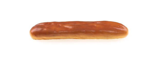 artificial bread baguette isolated on white background