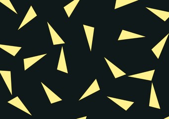 Black background with yellow triangles