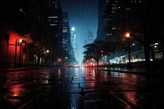 Night view of the city, traffic in the city on rainy day, CITY LIGHT HD WALLPAPER, night view city hd background, 
