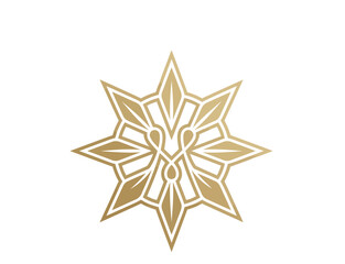 gold star on white background