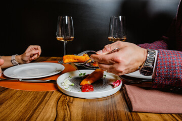 Elegant dining experience with gourmet dishes