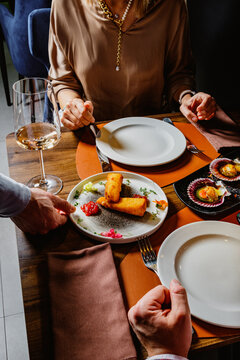 Elegant dining experience with gourmet dishes