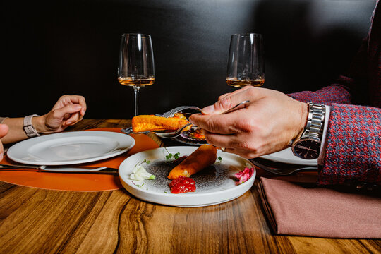 Elegant dining experience with gourmet dishes