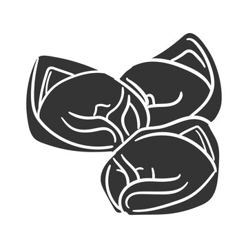 recommend clip art: Tortelloni Icon Silhouette Illustration. Italian Pasta Vector Graphic Pictogram Symbol Clip Art. Doodle Sketch Black Sign.