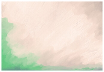 Impressionistic Cloudscape with Seafoam Green Sky - Digital Painting, Illustration, Art, Artwork, Design