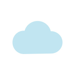 cloud icon with white background vector
