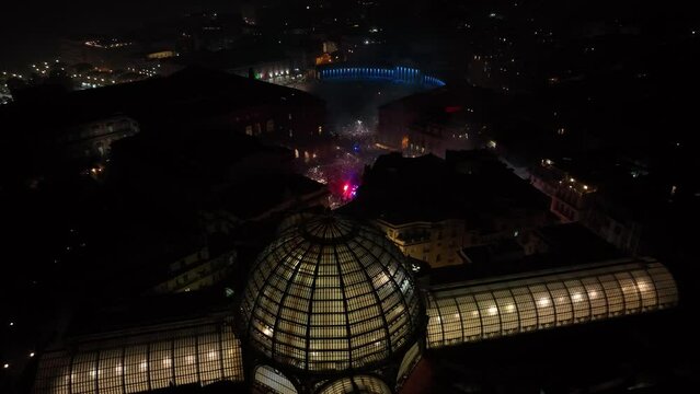 Napoli festa Scudetto - Festeggiamenti Scudetto - Riprese con Drone - Piazza del Plebiscito - 4 Maggio 2023