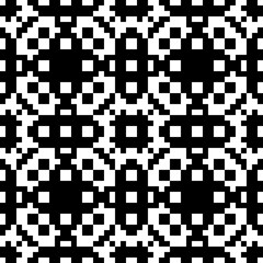 Seamless pattern. Abstract backdrop. Squares, rectangles, figures ornament. Simple shapes wallpaper. Geometric motif. Polygons background. Digital paper, web design, textile print. Vector artwork