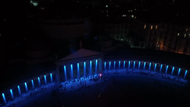 Napoli festa Scudetto - Festeggiamenti Scudetto - Riprese con Drone - Piazza del Plebiscito - 4 Maggio 2023