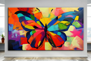 butterfly on the screen