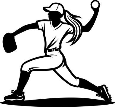 recommend clip art: Softball Pitcher
