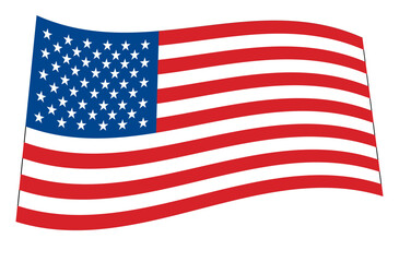 USA, United States of America flag. The correct proportions and color in vector format, SVG