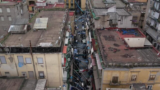 Napoli festa Scudetto - Centro Storico di Napoli - Riprese con Drone - Murales di San Gennaro - Vesuvio - Tricolore