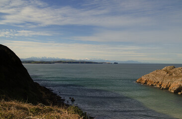 Coastal part of Cantabria in the north of Spain, Costa Quebrada, ie the Broken Coast, area around...