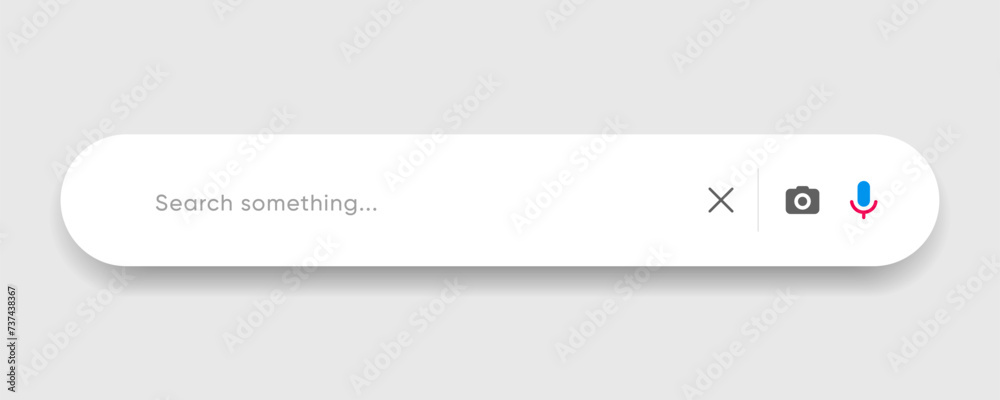 Poster Search Bar with suggestions for UI UX design and web site. Search Address and navigation bar icon. Collection of search form templates for websites. Search engine web browser window template.